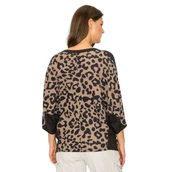 Animal Print Dolman Top - Picture 4 of 4